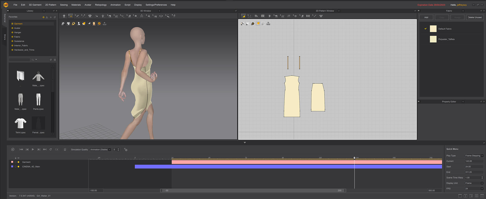 Dressing a character in Marvelous Designer